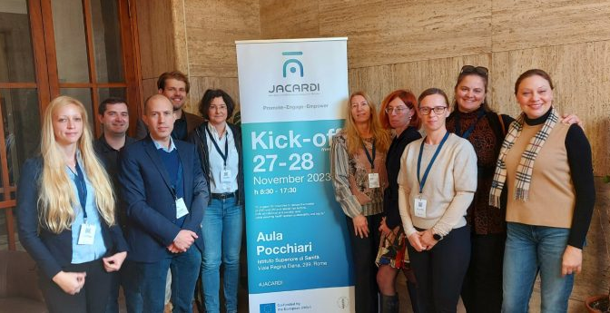 slovenska delegacija v Rimu ob začetku projekta JACARDI